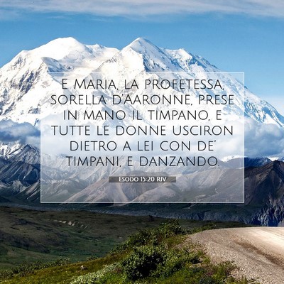 Esodo 15:20 Versetto della Bibbia Spiegato