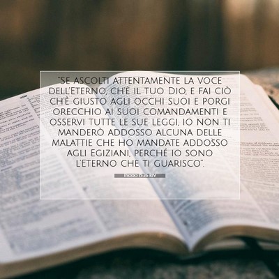 Esodo 15:26 RIV Immagine del Versetto della Bibbia
