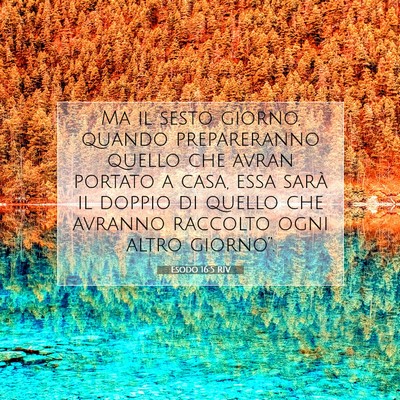 Esodo 16:5 Versetto della Bibbia Spiegato