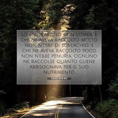 Esodo 16:18 Versetto della Bibbia Spiegato