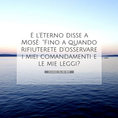 Esodo 16:28 Versetto della Bibbia Spiegato