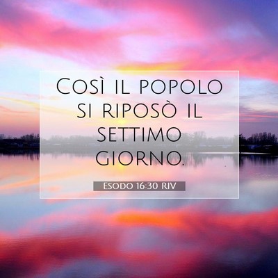 Esodo 16:30 Versetto della Bibbia Spiegato