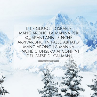 Esodo 16:35 Versetto della Bibbia Spiegato