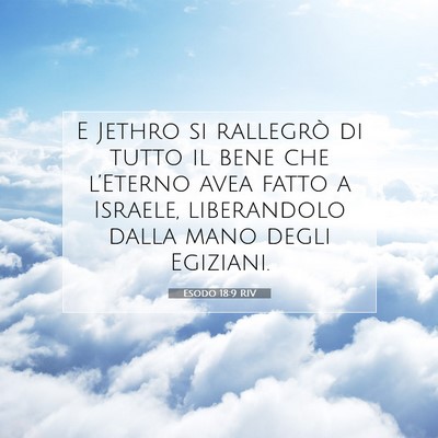 Esodo 18:9 RIV Immagine del Versetto della Bibbia