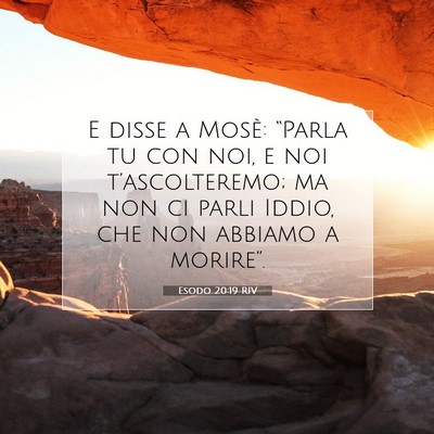 Esodo 20:19 RIV Immagine del Versetto della Bibbia