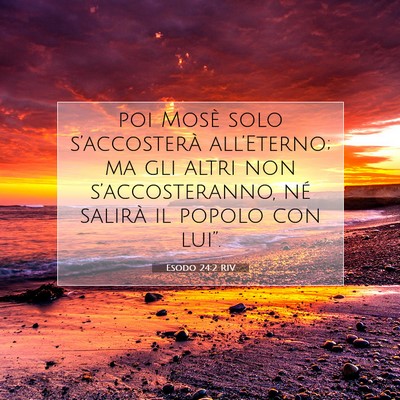 Esodo 24:2 Versetto della Bibbia Spiegato
