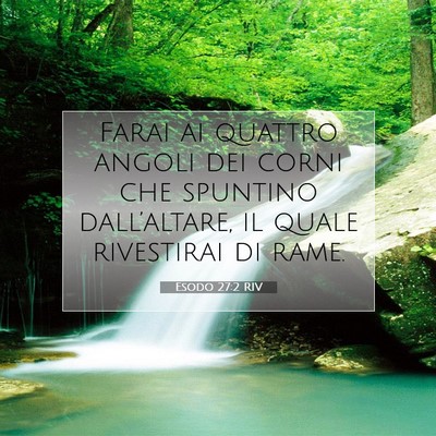 Esodo 27:2 Versetto della Bibbia Spiegato