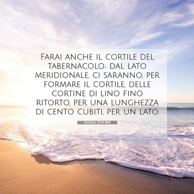 Esodo 27:9 Versetto della Bibbia Spiegato