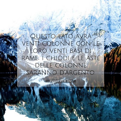 Esodo 27:10 Versetto della Bibbia Spiegato