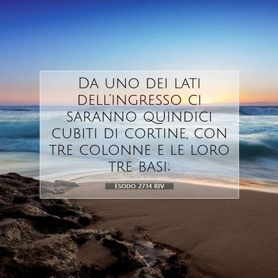 Esodo 27:14 Versetto della Bibbia Spiegato