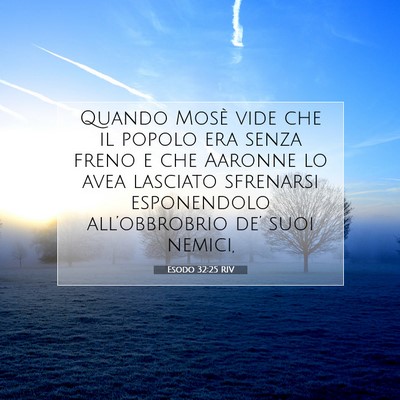 Esodo 32:25 Versetto della Bibbia Spiegato