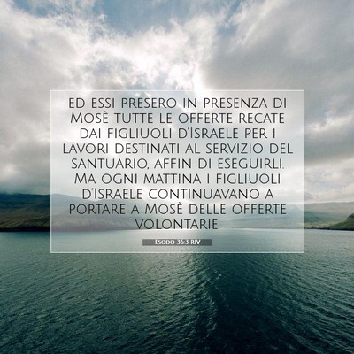 Esodo 36:3 Versetto della Bibbia Spiegato
