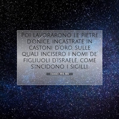 Esodo 39:6 Versetto della Bibbia Spiegato