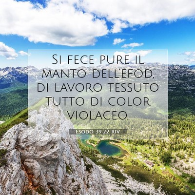 Esodo 39:22 Versetto della Bibbia Spiegato