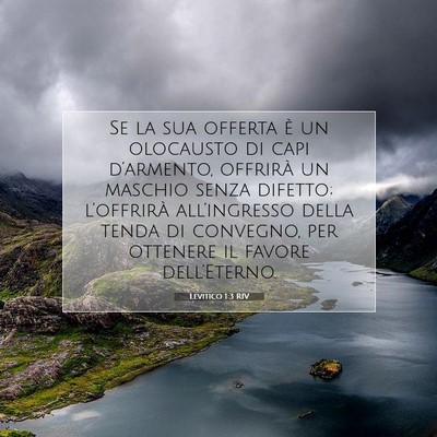 Levitico 1:3 Versetto della Bibbia Spiegato