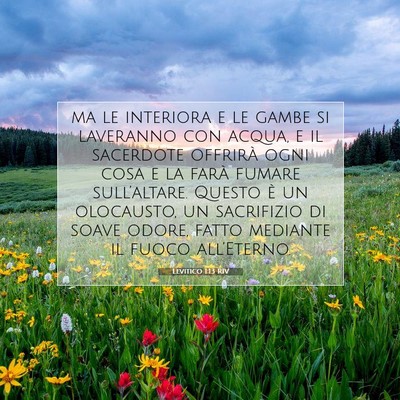 Levitico 1:13 Versetto della Bibbia Spiegato