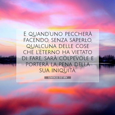 Levitico 5:17 Versetto della Bibbia Spiegato