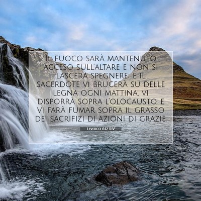 Levitico 6:12 Versetto della Bibbia Spiegato