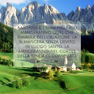 Levitico 6:16 Versetto della Bibbia Spiegato
