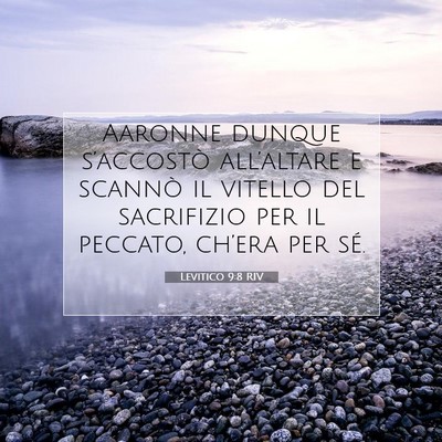 Levitico 9:8 Versetto della Bibbia Spiegato