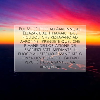 Levitico 10:12 Versetto della Bibbia Spiegato