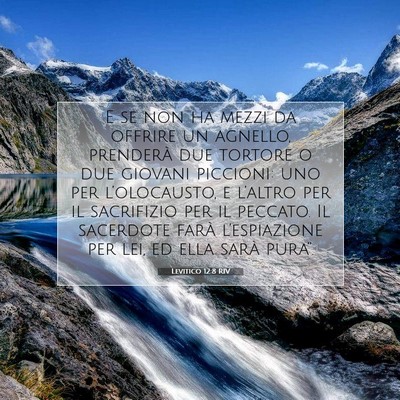 Levitico 12:8 RIV Immagine del Versetto della Bibbia