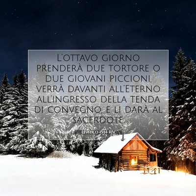 Levitico 15:14 Versetto della Bibbia Spiegato