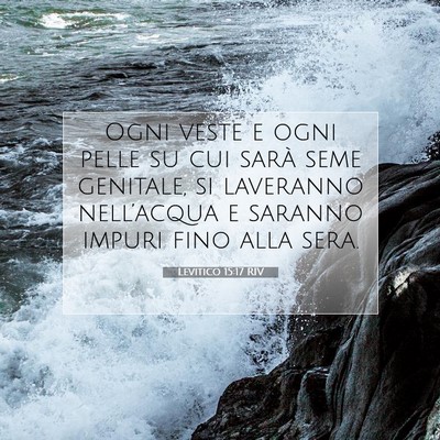 Levitico 15:17 Versetto della Bibbia Spiegato