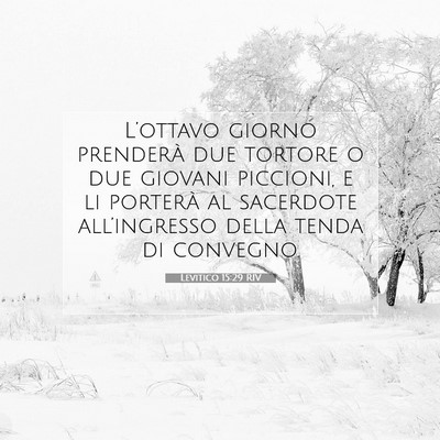 Levitico 15:29 Versetto della Bibbia Spiegato