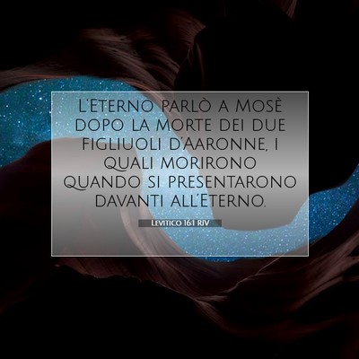 Levitico 16:1 Versetto della Bibbia Spiegato