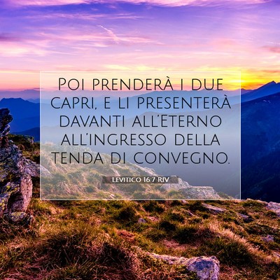Levitico 16:7 Versetto della Bibbia Spiegato