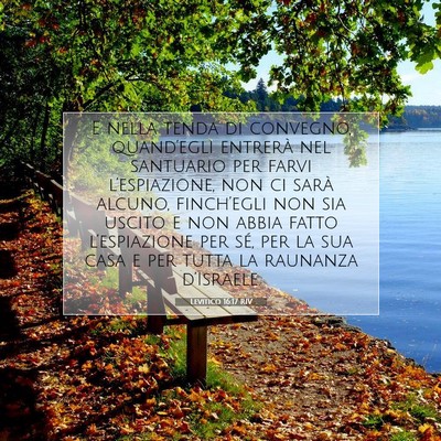 Levitico 16:17 Versetto della Bibbia Spiegato