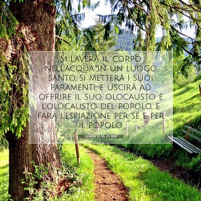 Levitico 16:24 Versetto della Bibbia Spiegato