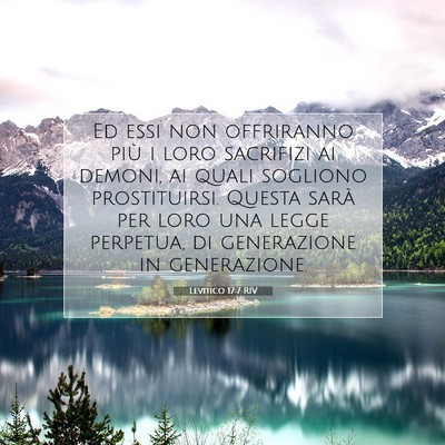 Levitico 17:7 Versetto della Bibbia Spiegato