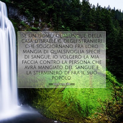 Levitico 17:10 Versetto della Bibbia Spiegato