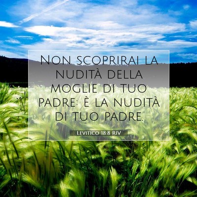 Levitico 18:8 Versetto della Bibbia Spiegato