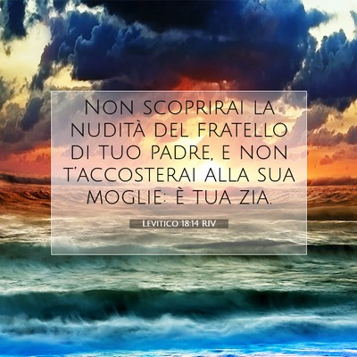 Levitico 18:14 Versetto della Bibbia Spiegato