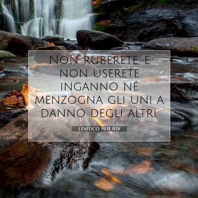 Levitico 19:11 RIV Immagine del Versetto della Bibbia
