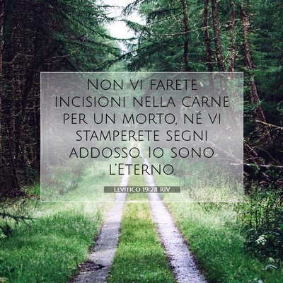 Levitico 19:28 Versetto della Bibbia Spiegato