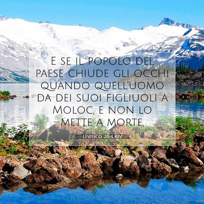 Levitico 20:4 Versetto della Bibbia Spiegato
