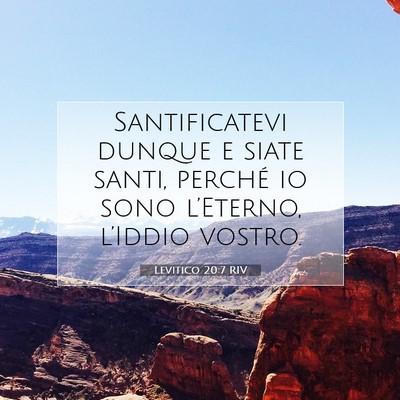 Levitico 20:7 Versetto della Bibbia Spiegato