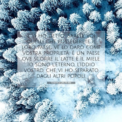 Levitico 20:24 Versetto della Bibbia Spiegato