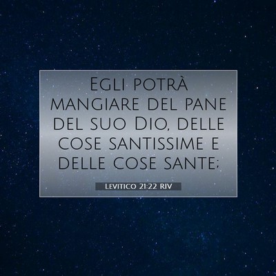 Levitico 21:22 Versetto della Bibbia Spiegato