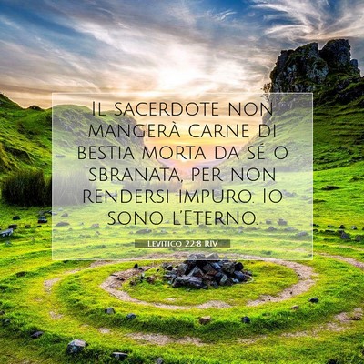 Levitico 22:8 Versetto della Bibbia Spiegato