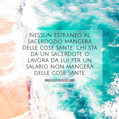Levitico 22:10 Versetto della Bibbia Spiegato