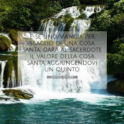 Levitico 22:14 Versetto della Bibbia Spiegato