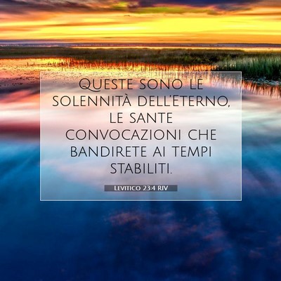 Levitico 23:4 Versetto della Bibbia Spiegato