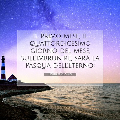 Levitico 23:5 Versetto della Bibbia Spiegato