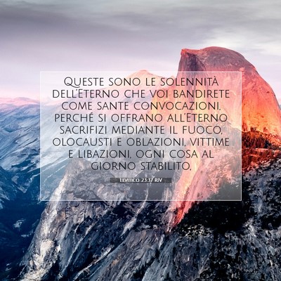 Levitico 23:37 Versetto della Bibbia Spiegato