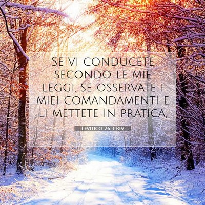 Levitico 26:3 RIV Immagine del Versetto della Bibbia